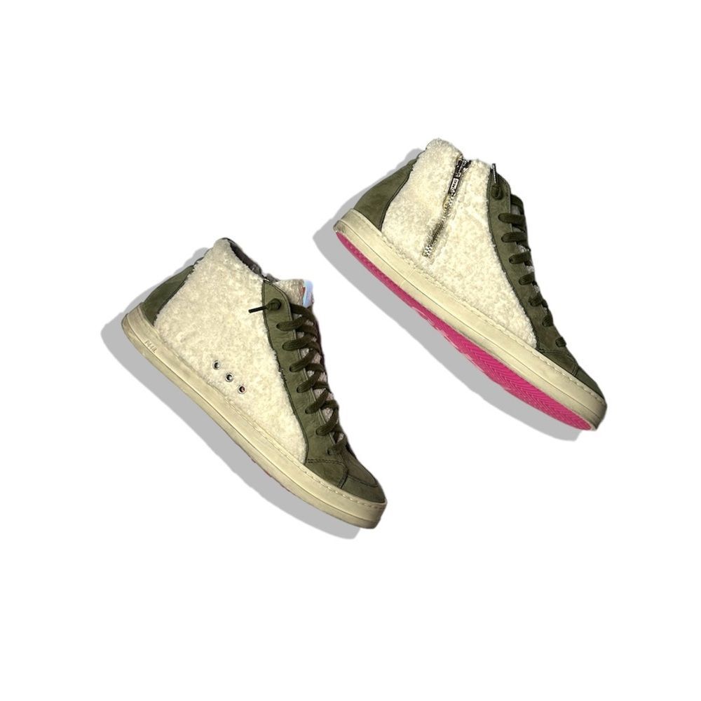 Anthropologie x P448 Skate High-Top Nubuck Sherpa Sneakers $325 Sz 40 - Picture 12 of 15